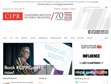 Tablet Screenshot of cipr.co.uk